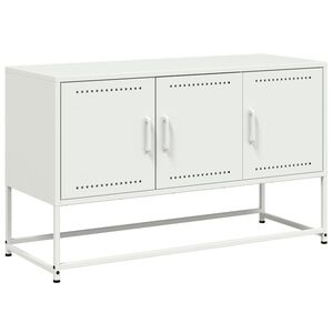 vidaXL TV omarica bela 100,5x39x60,5 cm jeklo