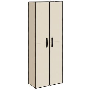 vidaXL Omarica za čevlje krem 60x30x166 cm blago