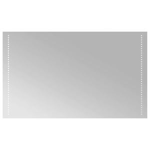 vidaXL LED kopalni&scaron;ko ogledalo Transparentno 100 x 60 cm Pravokotna