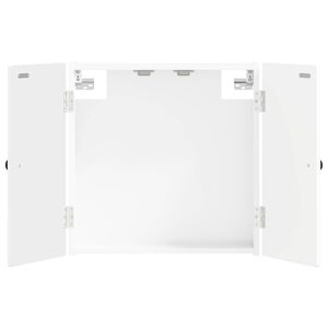 vidaXL Omara za tarče EDE Bela visok sijaj 52,5 x 10,5 x 53,5 cm