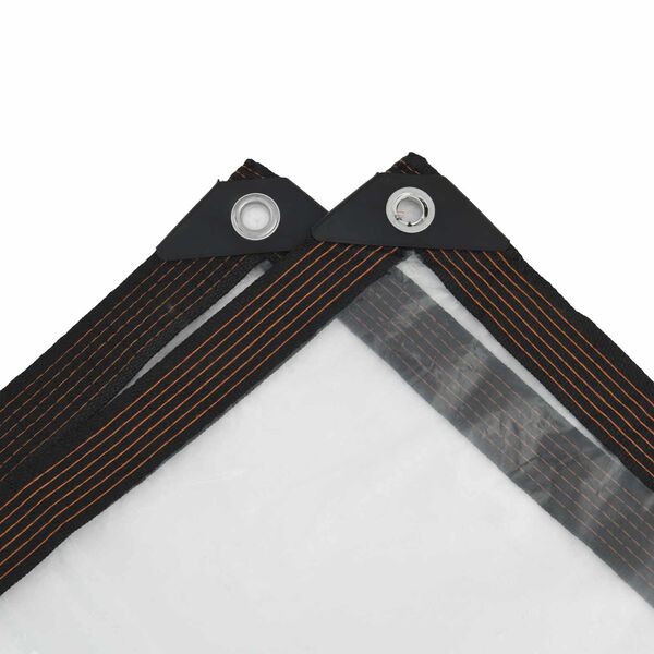 vidaXL Tarpaulin s očesi Transparentno 6 x 6 m Polietilen