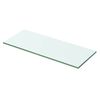 vidaXL Polica Prosojno Steklo 50x15 cm