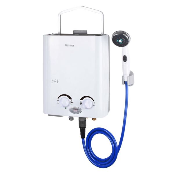 Qlima Prenosni plinski grelnik za vodo PGWH 1010 bel