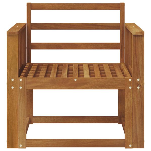 vidaXL Zunanji kavč Masiven les akacije Naravna