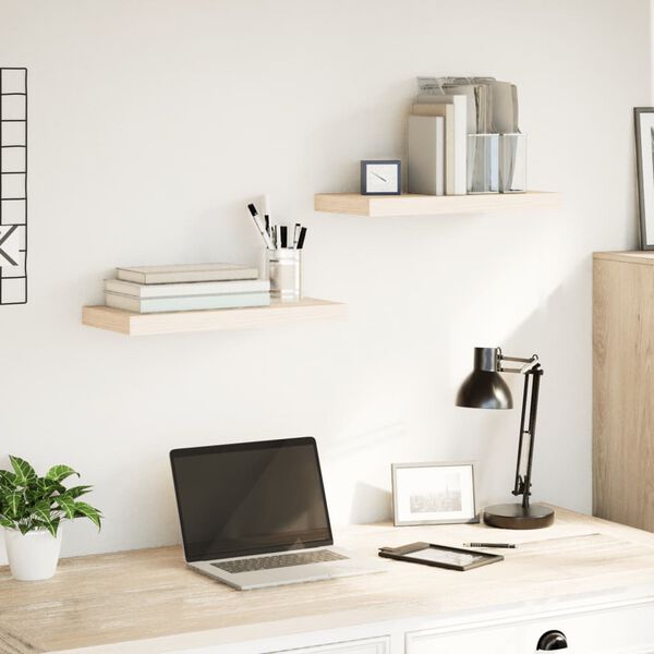 vidaXL Viseče police 2 kosa 50x23,5x4 cm inženirski les