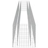 vidaXL Visoka greda gabion pocinkano jeklo 450x50x50 cm