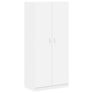 vidaXL Garderobna omara bela 90x52x200 cm iverna plo&scaron;ča