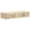 vidaXL Stenska stranska miza Sonoma hrast 87,5 x 34,5 x 17 cm