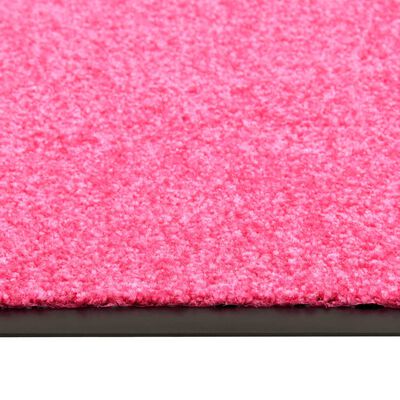 vidaXL Pralni predpražnik roza 90x120 cm