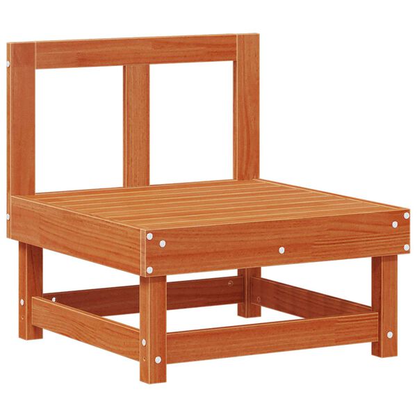 vidaXL Vrtna dnevna garnitura 5 pcs Voskan Rjava Masivna borovina