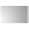 vidaXL LED kopalni&scaron;ko ogledalo Transparentno 80 x 50 cm kaljeno steklo