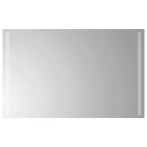 vidaXL LED kopalni&scaron;ko ogledalo Transparentno 80 x 50 cm kaljeno steklo