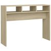 vidaXL Konzolna mizica sonoma hrast 105x30x80 cm iverna plo&scaron;ča