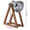 vidaXL Namizna svetilka 25 W starinsko srebrna 30x17x40 cm E27