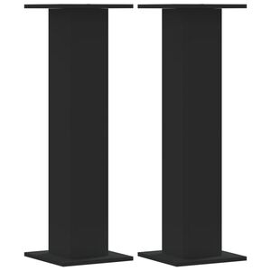 vidaXL Stojalo za zvočnike 2 kosa črno 30x30x95 cm inž. les