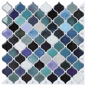 vidaXL Plo&scaron;čica Lanturn 10 kos Modro zelen 27 x 27 cm