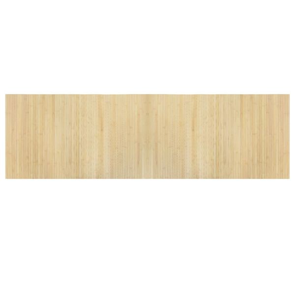 vidaXL Preproga pravokotna svetlo naravna 60x200 cm bambus
