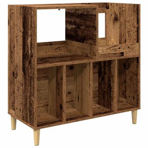 vidaXL Stojalo za gramofon Hrastovina 82 x 39,5 x 82,5 cm