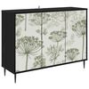 vidaXL Strani &scaron;al GOTHA Črni hrast 102 x 33 x 76 cm Inženirski les