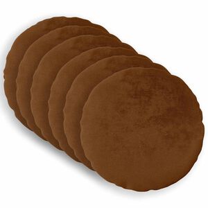 vidaXL Prevleka za blazino 6 kos HEERLEN Svetlo rjava Premer 30 cm