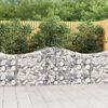 vidaXL Obokane gabion ko&scaron;are 18 kosov 200x30x80/100 cm cinkano železo