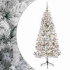 vidaXL Umetna božična jelka z bučko 210 cm 300 LED Toplo bela