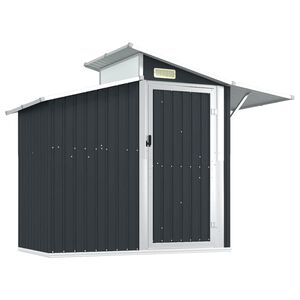 vidaXL Vrtna lopa antracitna 270x130x208,5 cm pocinkano jeklo