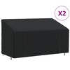 vidaXL Prevleka za trisedežno klop 2 kosa 175x85x68/94 cm 420D oxford
