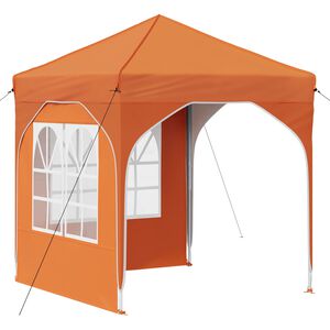 vidaXL Zložljivi &scaron;otor za zabave 192 x 192 x 245 cm Oranžna