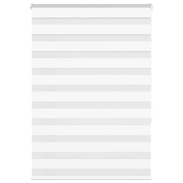 vidaXL Zebra senčilo bela 115x150 cm tkanina širina 110,9cm poliester