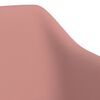 vidaXL Vrtljiv jedilni stol 2 kosa roza žamet