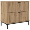 vidaXL Nočna omarica artisan hrast 63.5 x 36 x 61 cm Inženirski les