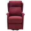 vidaXL Masažni stol s funkcijo vstajanja vinsko rdeče blago