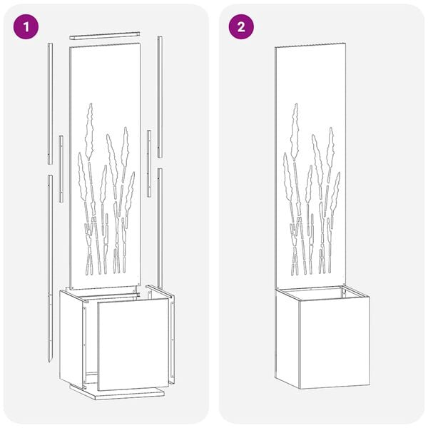 vidaXL Zaslon za zasebnost v vrtu Ureznine Rjav 32 x 140 cm
