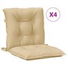 vidaXL Blazina za stol 4 kosi melanž bež 100x50x7 cm blago