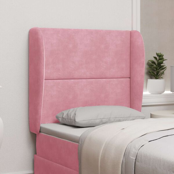 vidaXL U&scaron;esni vzglavnik Roza 80 x 23 x 6 cm Žamet