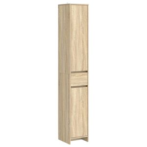 vidaXL Kopalni&scaron;ka omarica Sonoma hrast 30 x 33 x 190 cm Inženirski les