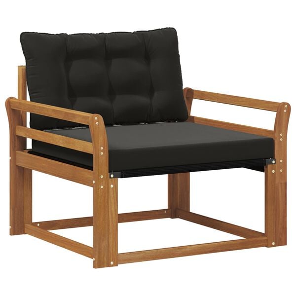 vidaXL Zunanja garnitura za sedenje Masivno akacijevo les in Textilene