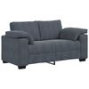 vidaXL Dvosed temno siv 160x77x82 cm žamet