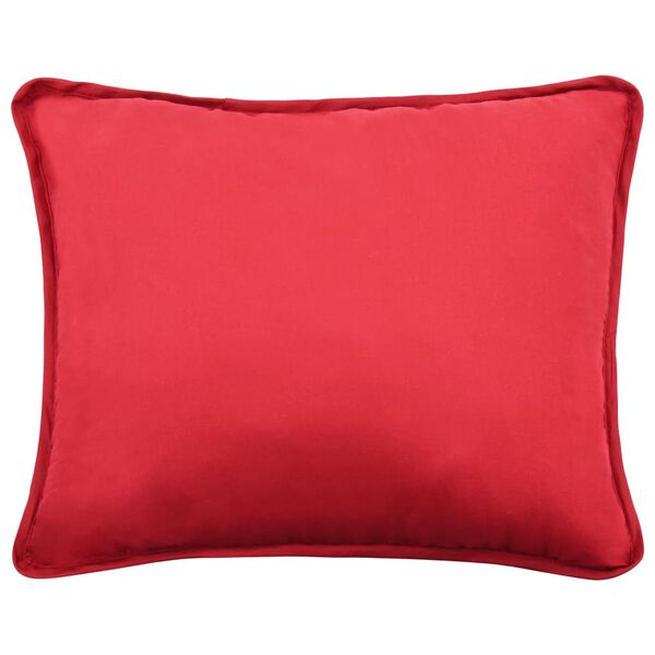 vidaXL Zimska prešita odeja komplet blago bordo 240x220/60x70 cm