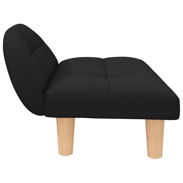 vidaXL Pasja postelja črna 70x52x30 cm blago