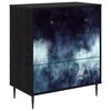 vidaXL Predalni &scaron;afka RAALTE Modri marmorni vzorec 66 x 36,5 x 76 cm