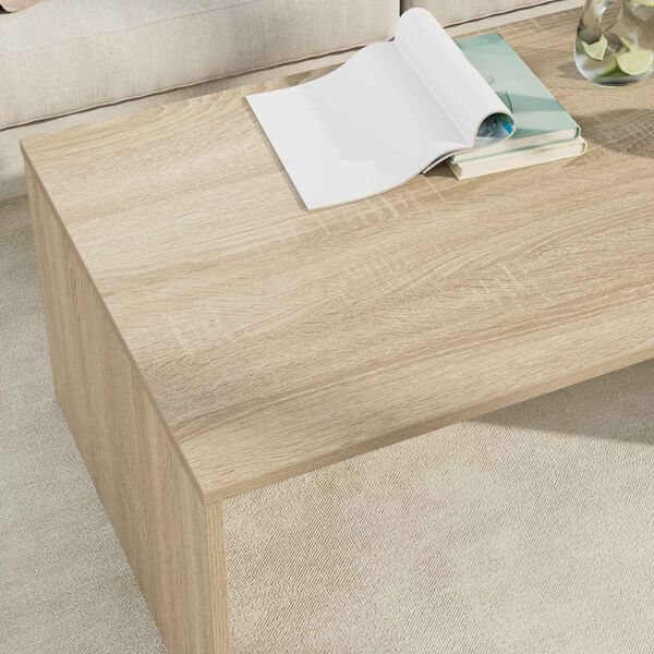 vidaXL Klubska miza Sonoma hrast 95 x 50 x 34 cm Konstruiran les