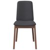vidaXL Jedilni stoli z blazinami 2 kosa Brown Solid Wood Rubber
