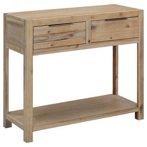 vidaXL Konzolna mizica 82x33x73 cm trden akacijev les