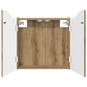 vidaXL Omara za tarče Artisan hrast 56 x 12 x 63 cm Inženirski les