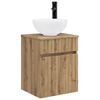 vidaXL Visoka umivalnik s police Artisan hrast 39 x 35 x 63 cm