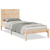 vidaXL Dalj&scaron;i posteljni okvir brez vzmetnice 90x220 cm trden les