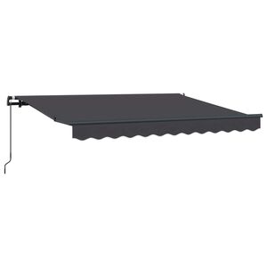 vidaXL Vlečna tenda Antracit 250 x 200 cm blago