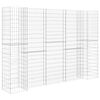 vidaXL Korito za rastline gabion H-oblike jeklo 260x40x180 cm